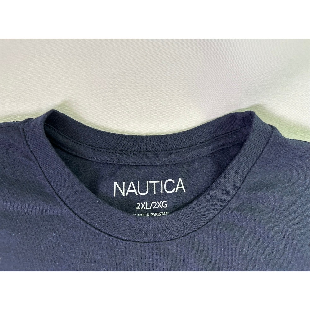 Nautica Sailing Division Shirt Mens 2XL Navy Blue Graphic Tee Yacht Club Coastal - Picture 8 of 8